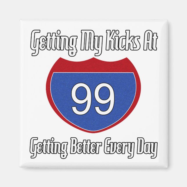 Route 66 99th Birthday Magnet (Front)