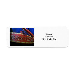 "ROUTE 66" ADDRESS LABELS