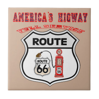 route 66 America higway gifts Tile