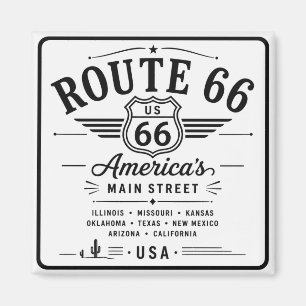 Route 66 American Highway Sign Magnet