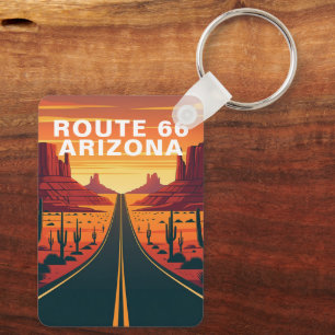 Route 66 Arizona Mother Road Travel Keychain