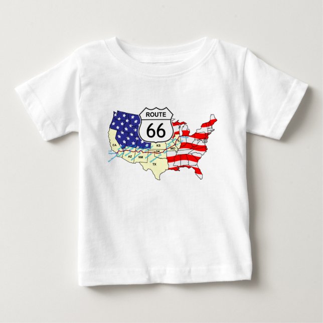 Route 66 baby T-Shirt (Front)