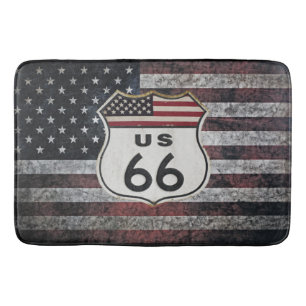 Route 66 bath mat