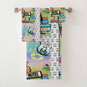 ROUTE 66 BATH TOWEL SET
