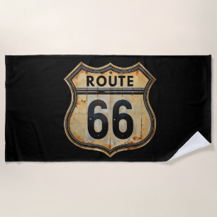 Route 66  beach towel