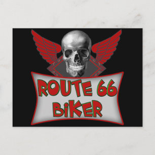 Route 66 Biker T shirts Gifts Postcard