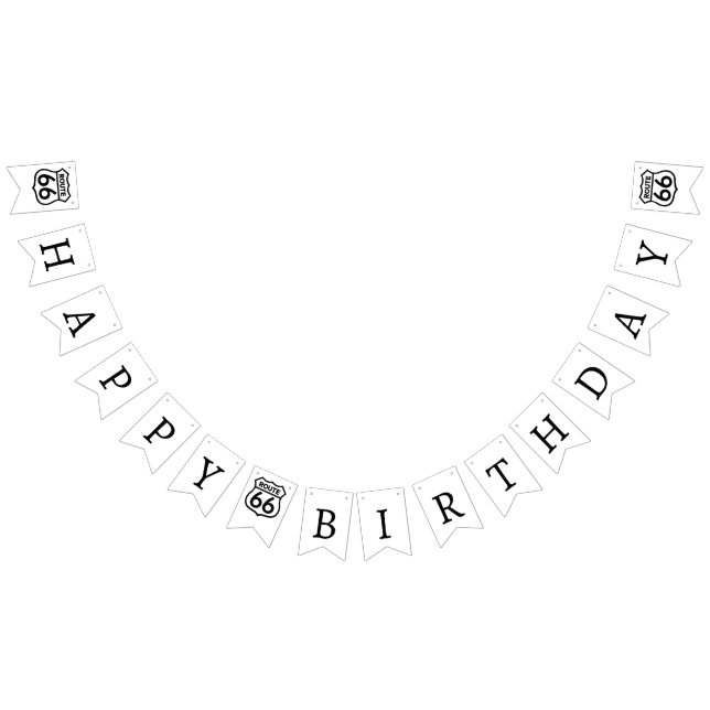 Route 66 Bunting Banner (All)