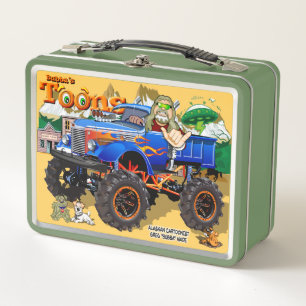 Route 66 Cartoon Metal Lunch Box