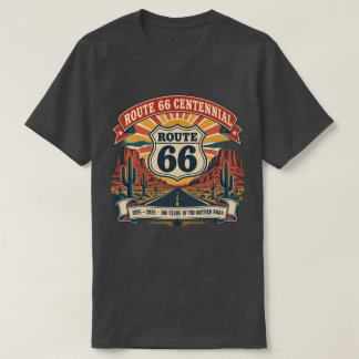 Route 66 Centennial 1926-2026 Vintage Shield T-Shirt