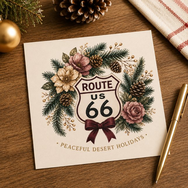 Route 66 Centennial Desert Rose Winter Greeting (Creator Uploaded)