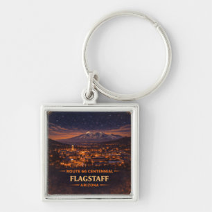 Route 66 Centennial Flagstaff Arizona Starry Night Key Ring