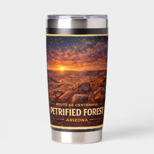 Route 66 Centennial Petrified Forest Stationery Insulated Tumbler