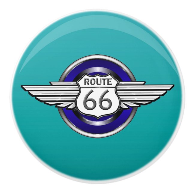 Route 66 Ceramic Knobs - SRF (Front)