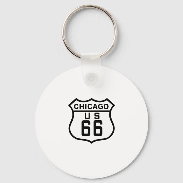 Route 66 Chicago Key Ring (Front)