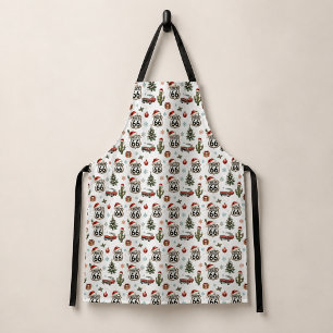 Route 66 Christmas Baking Party Style Apron