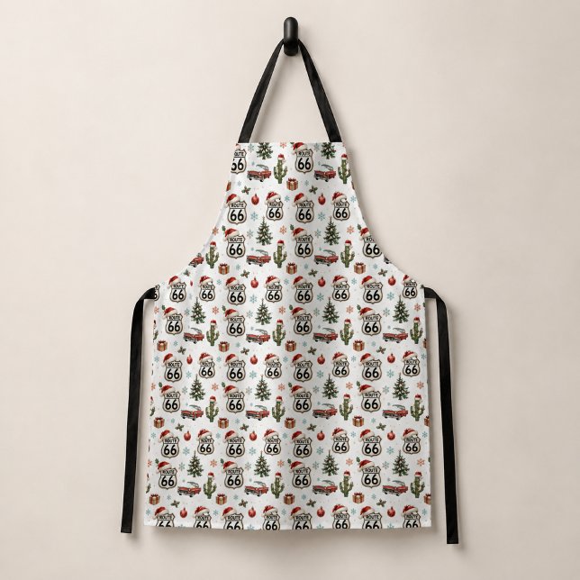 Route 66 Christmas Baking Party Style Apron (Creator Uploaded)