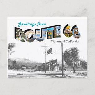 Route 66 Claremont Postcard