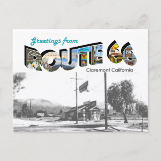 Route 66 Claremont Postcard