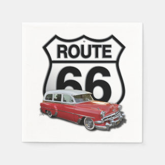 Route 66 Classic Car Napkin