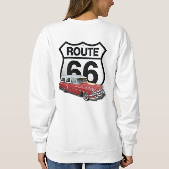 Route 66 Classic Car Sweatshirt (Back)
