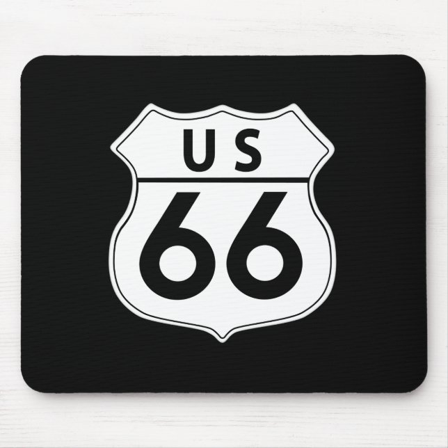 Route 66 Classic Road Sign Mousepad (Front)