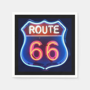 Route 66 Cocktail Napkin