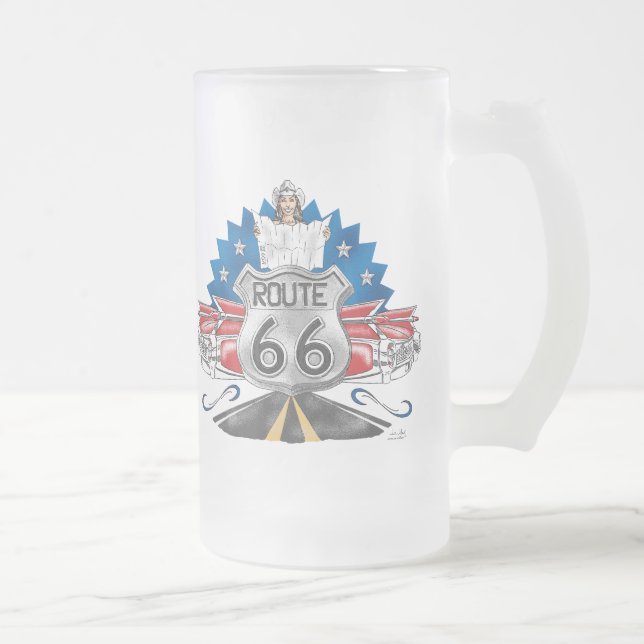 Route 66 Cowgirl Mug (Right)