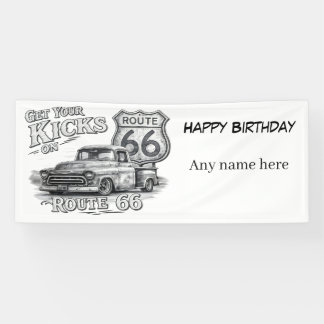 Route 66 Customisable Banner
