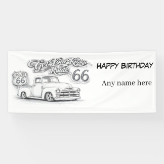 Route 66 Customisable Banner