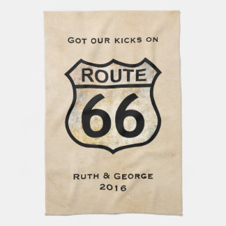 Route 66 (customisable) tea towel