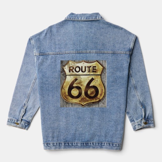  Route 66 Denim Jacket (Back)