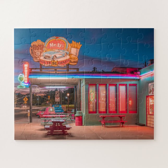 Route 66 Diner  Kingman AZ USA Jigsaw Puzzle (Horizontal)