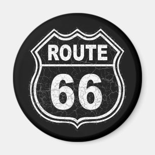 Route 66 Distressed Magnet