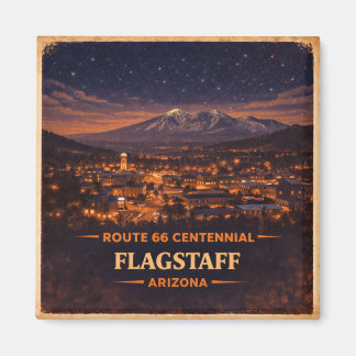 Route 66 Flagstaff Arizona Heritage Night Sky Magnet