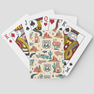 Route 66 Game Night Road Trip Playing Cards