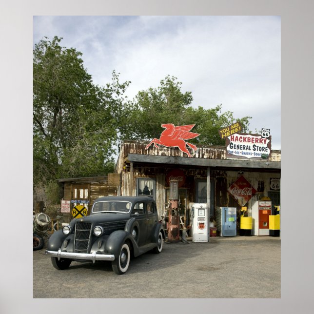 Route 66 General Store & Gas Station Poster (Front)