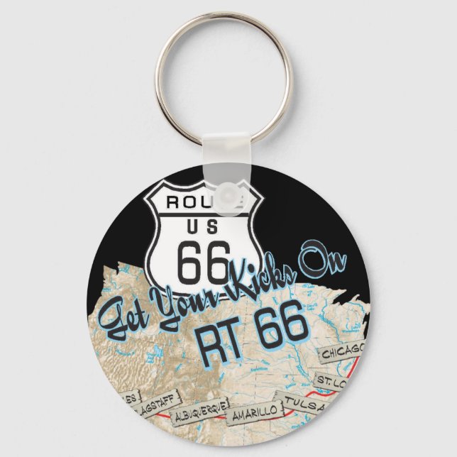 route 66 gifts key ring (Front)