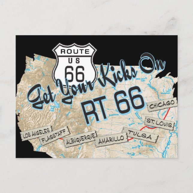 route 66 gifts postcard (Front)