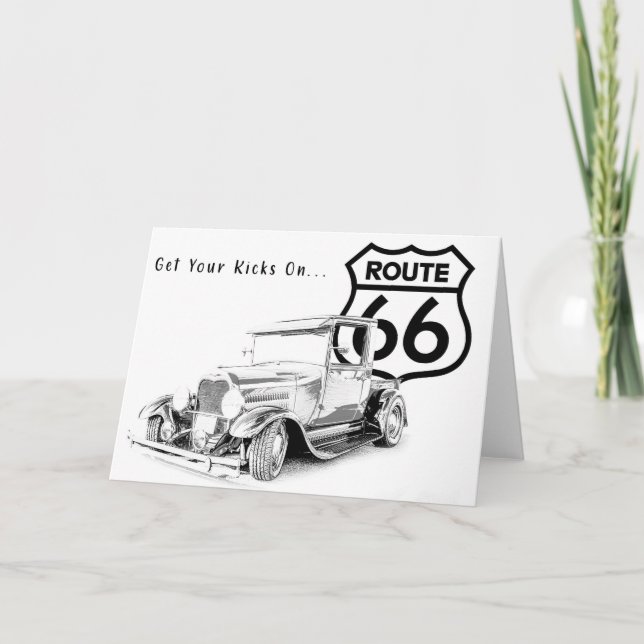 Route 66 Greeting Card (Front)