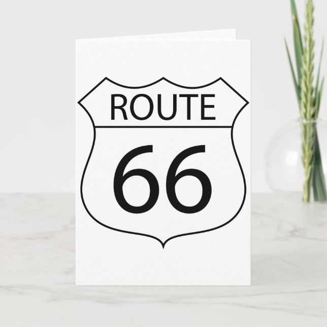 Route 66 Greeting Cards (Front)