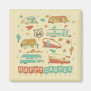 Route 66 Happy Camper Magnet