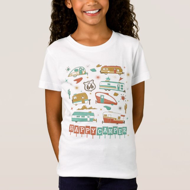 Route 66 Happy Camper T-Shirt (Front)