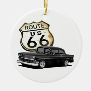 Route 66 Hardtop Ceramic Tree Decoration