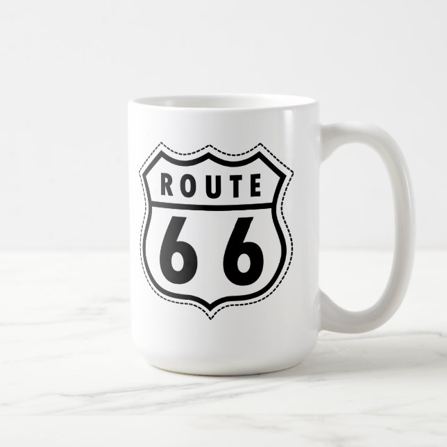 Route 66 Highway Logo Coffee Mug (Right)