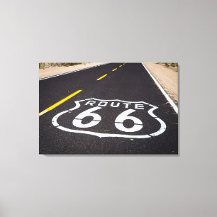 Route 66 highway marker, Arizona Canvas Print