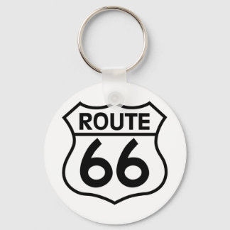 Route 66 Highway Sign Apparel & Gifts Key Ring