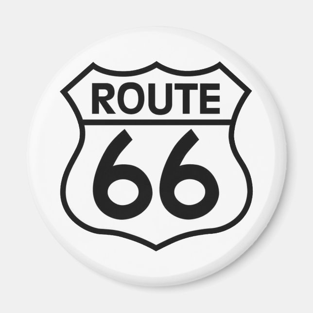 Route 66 Highway Sign Apparel & Gifts Magnet (Front)