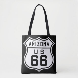 Route 66 Highway Sign Tote Bag
