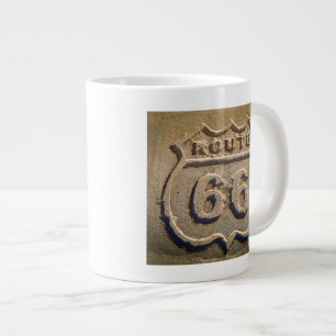 Route 66 historic sign, Arizona Large Coffee Mug