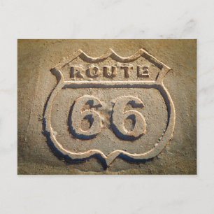 Route 66 historic sign, Arizona Postcard